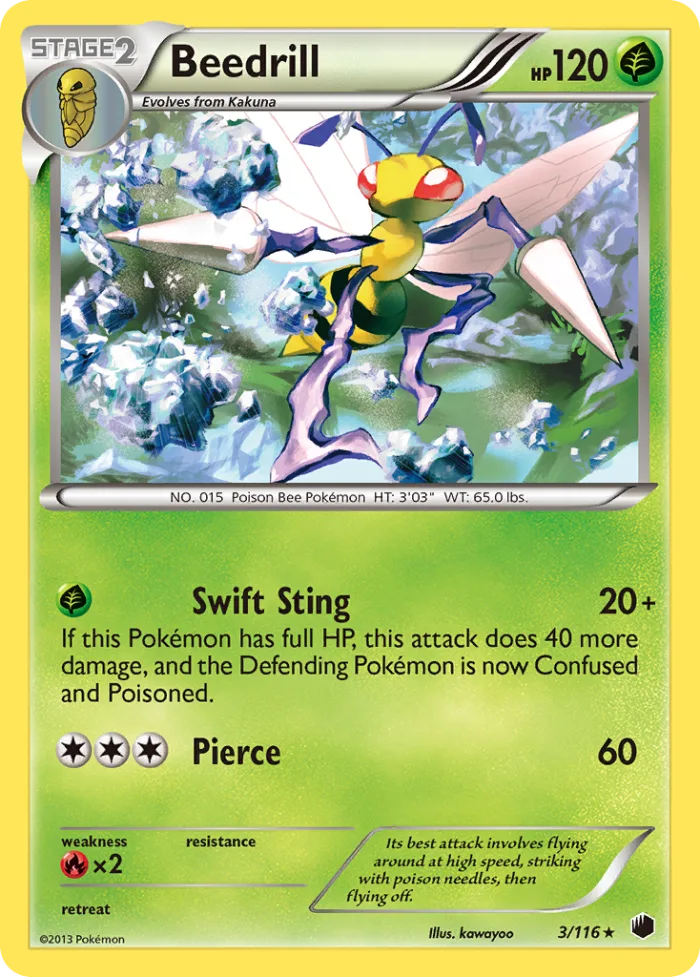 Beedrill #3 Plasma Freeze Pokemon card
