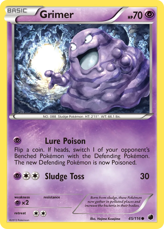 Grimer #45 Plasma Freeze Pokemon card