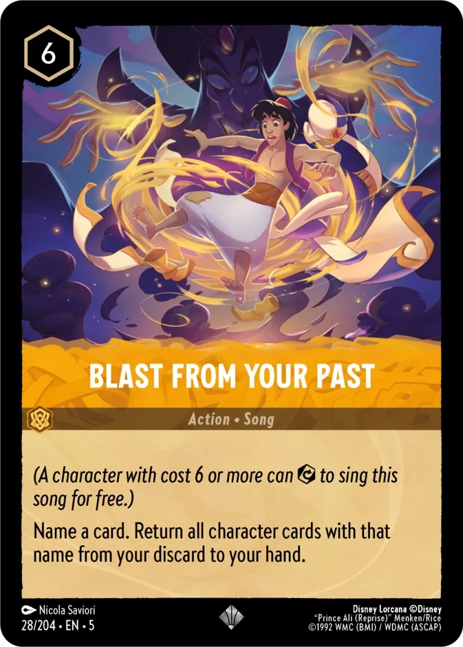 Blast from Your Past #28 Shimmering Skies Disney Lorcana card