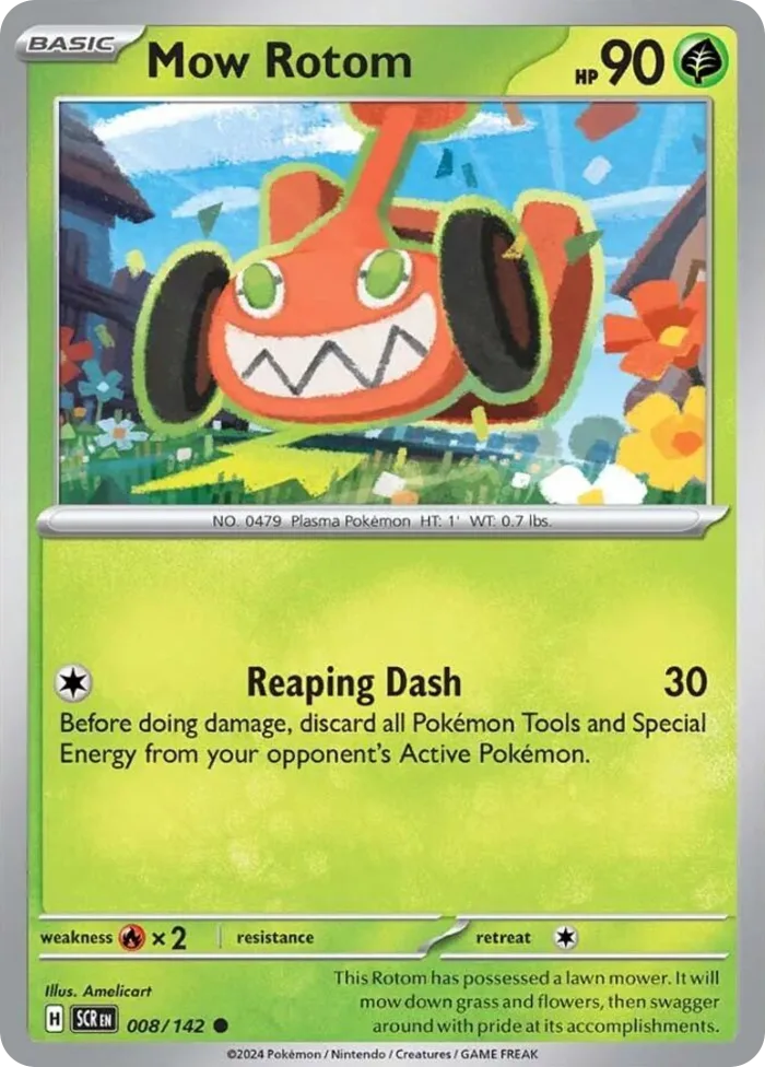 Mow Rotom #8 Stellar Crown Pokemon card