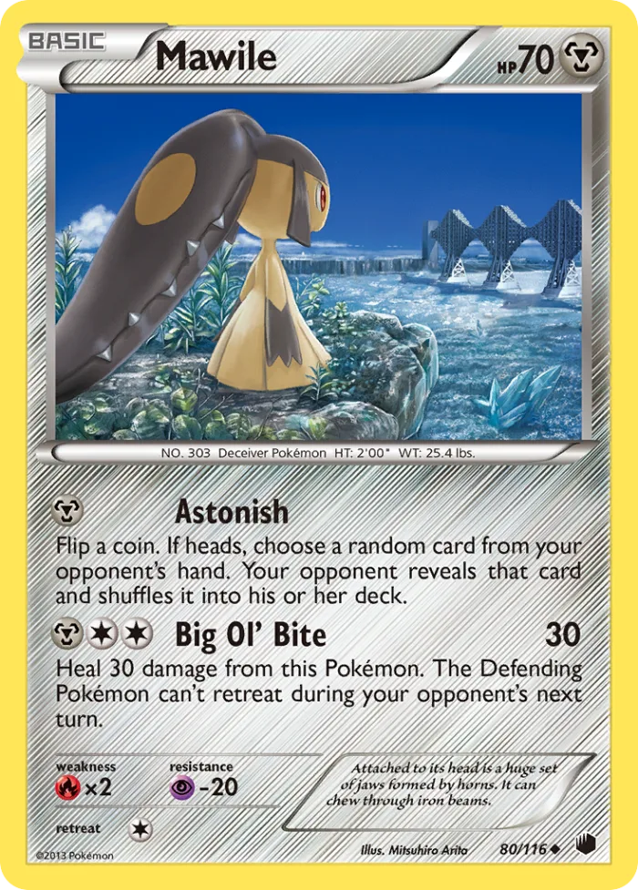 Mawile #80 Plasma Freeze Pokemon card