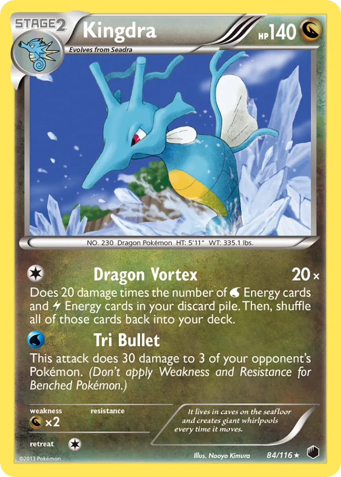 Kingdra #84 Plasma Freeze Pokemon card