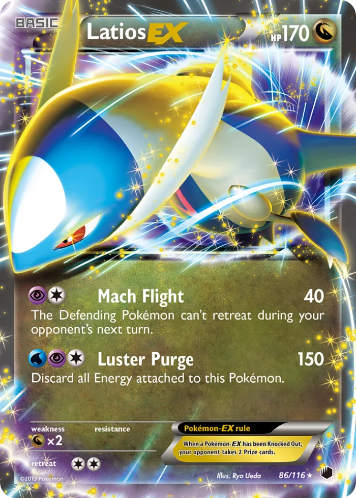 Latios-EX #86 Plasma Freeze Pokemon card