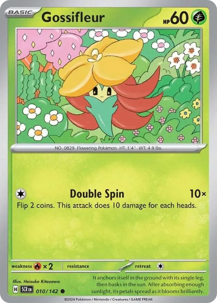Gossifleur #10 Stellar Crown Pokemon card