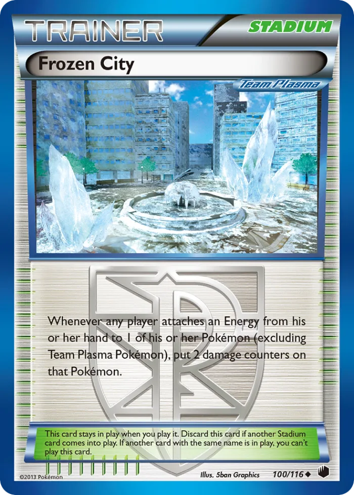 Frozen City #100 Plasma Freeze Pokemon card