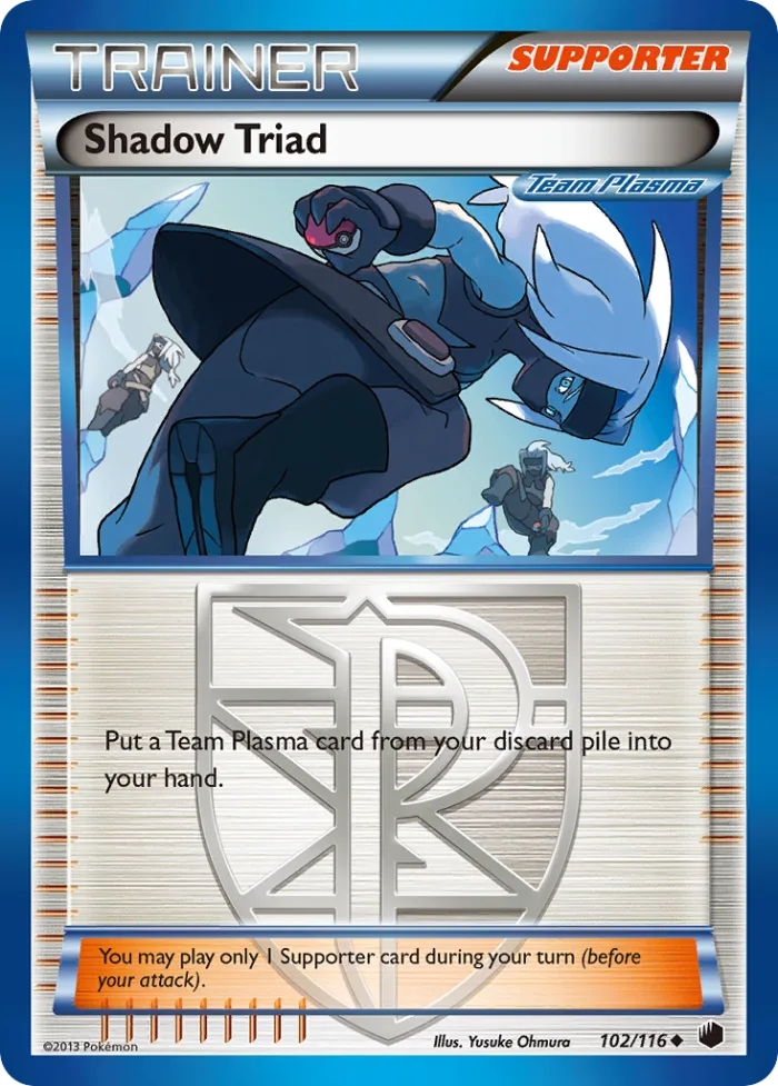 Shadow Triad #102 Plasma Freeze Pokemon card