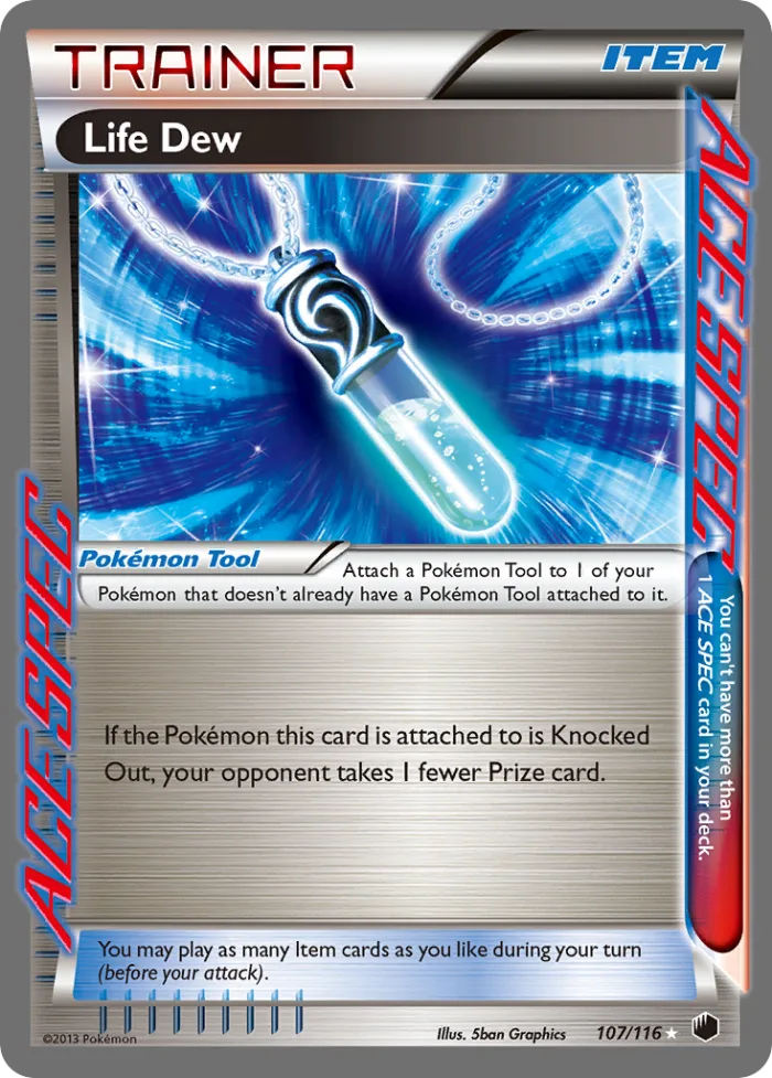 Life Dew #107 Plasma Freeze Pokemon card