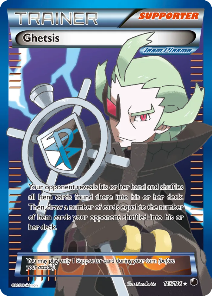 Ghetsis #115 Plasma Freeze Pokemon card