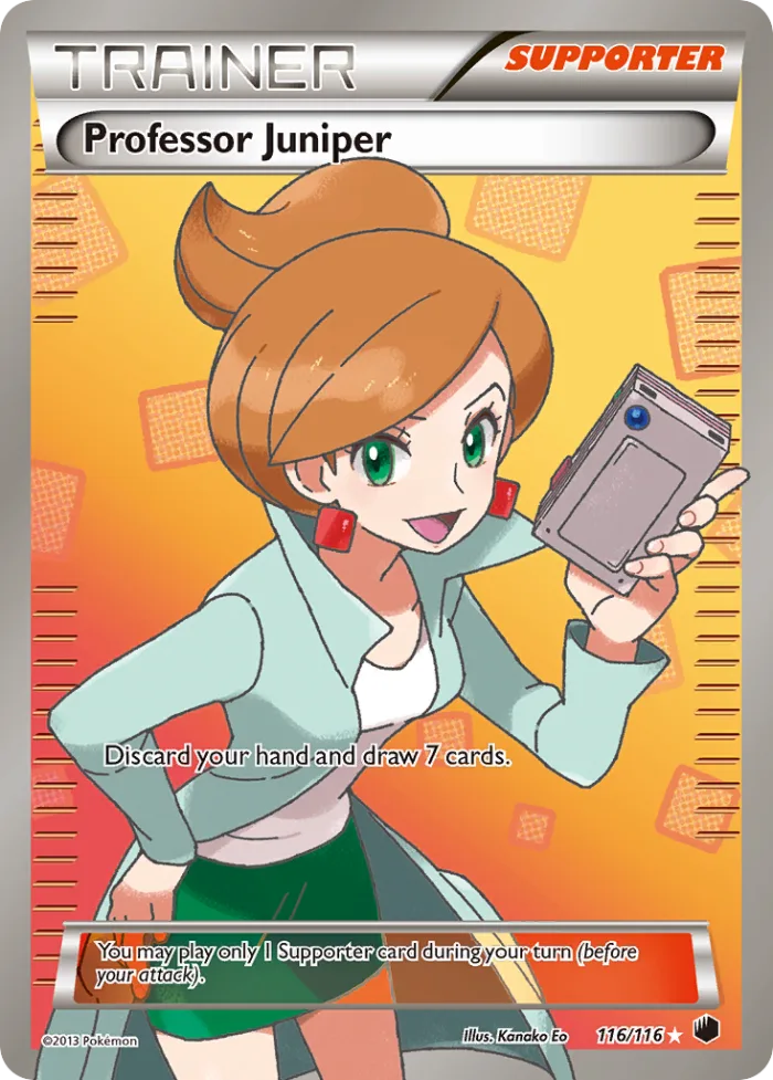 Professor Juniper #116 Plasma Freeze Pokemon card