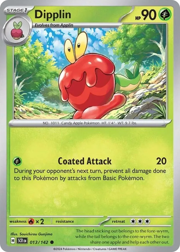 Dipplin #13 Stellar Crown Pokemon card