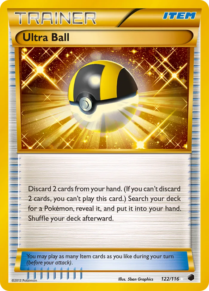 Ultra Ball #122 Plasma Freeze Pokemon card