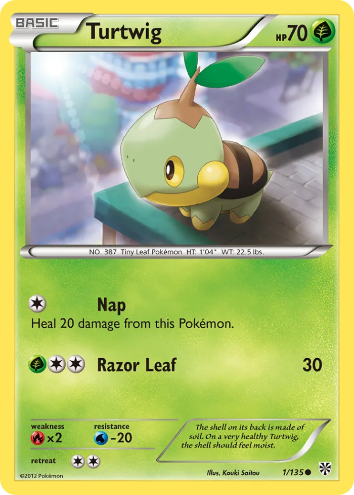 Turtwig #1 Plasma Storm Pokemon card