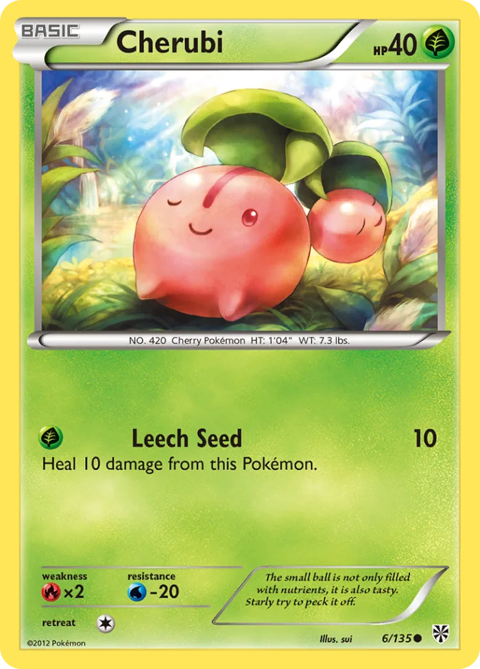 Cherubi #6 Plasma Storm Pokemon card