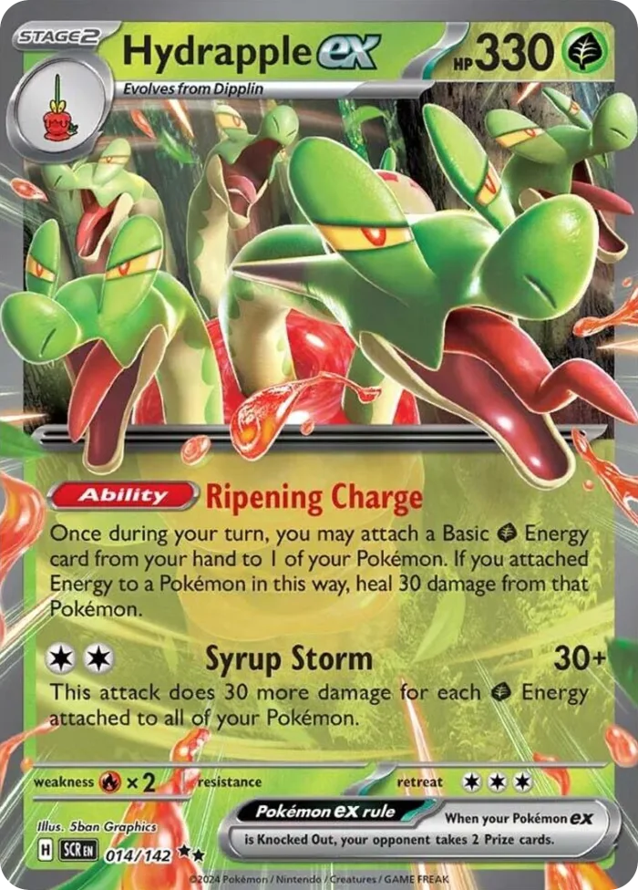 Hydrapple ex #14 Stellar Crown Pokemon card