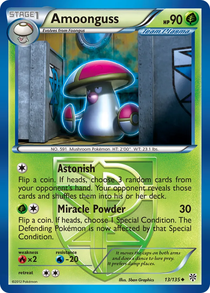 Amoonguss #13 Plasma Storm Pokemon card