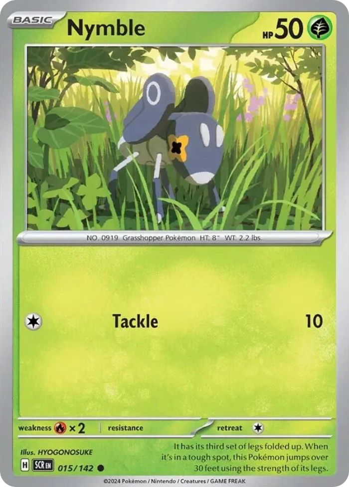 Nymble #15 Stellar Crown Pokemon card