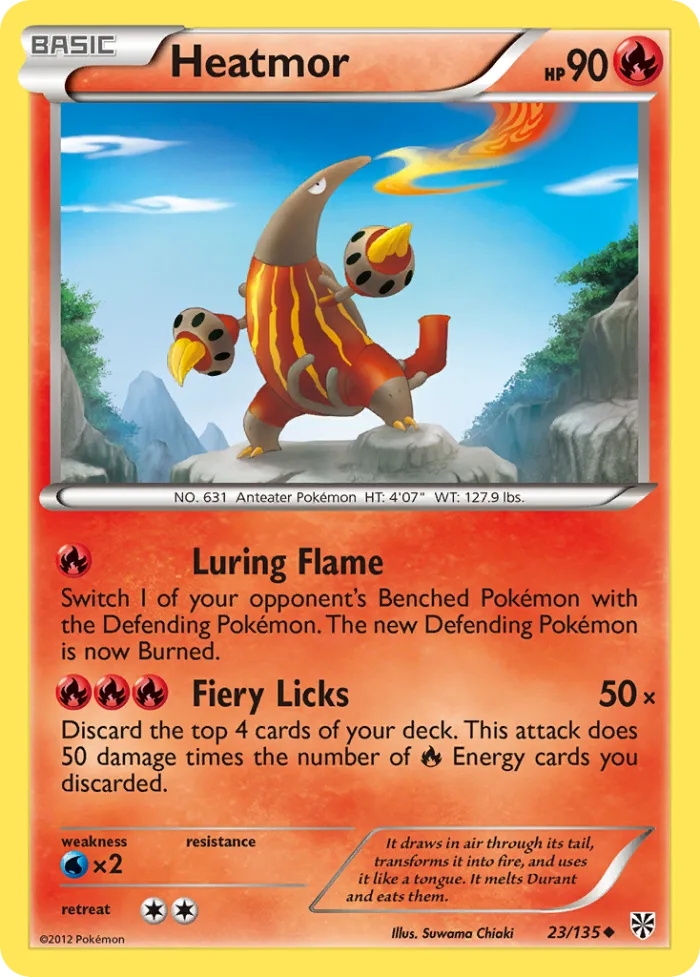 Heatmor #23 Plasma Storm Pokemon card