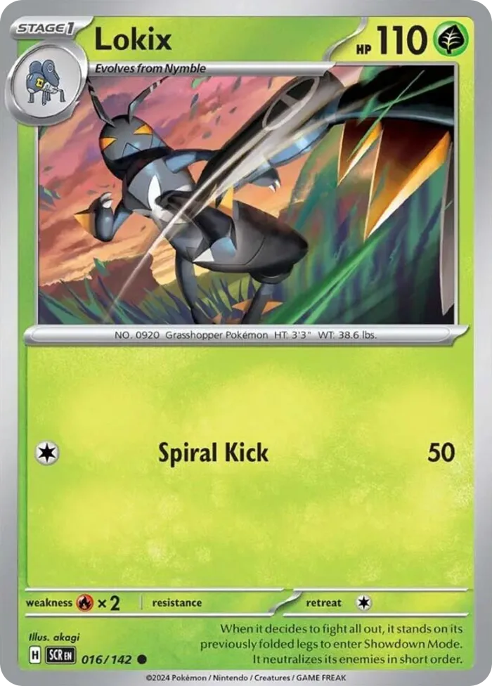 Lokix #16 Stellar Crown Pokemon card