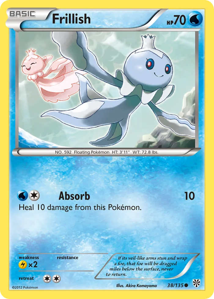 Frillish #38 Plasma Storm Pokemon card