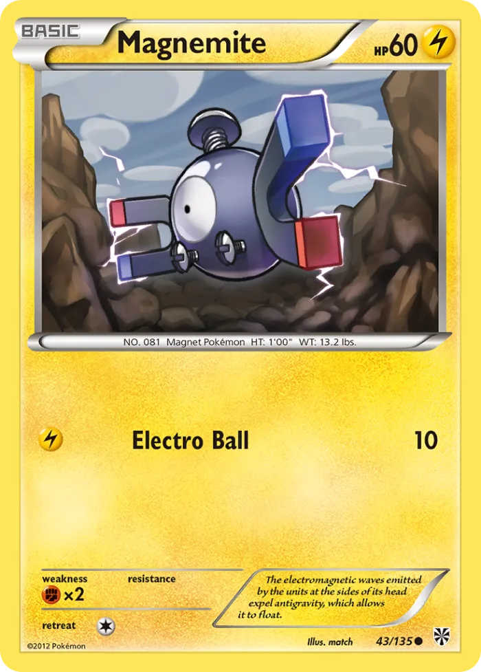 Magnemite #43 Plasma Storm Pokemon card