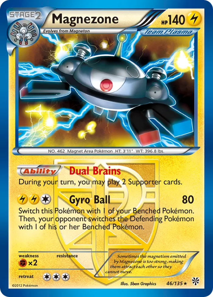 Magnezone #46 Plasma Storm Pokemon card