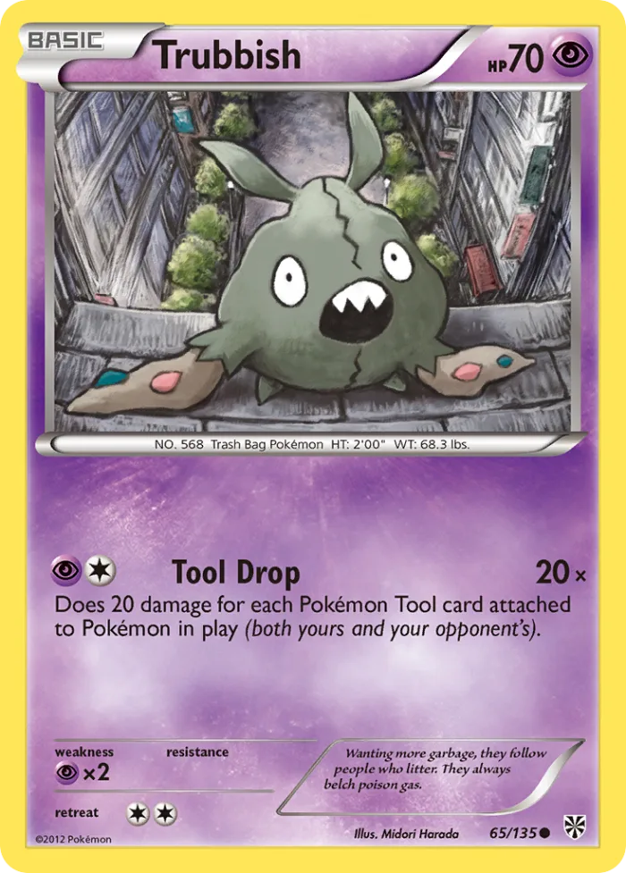 Trubbish #65 Plasma Storm Pokemon card
