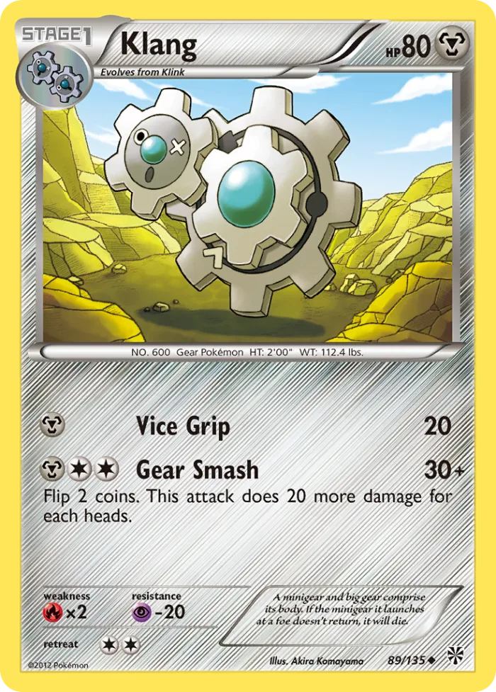 Klang #89 Plasma Storm Pokemon card