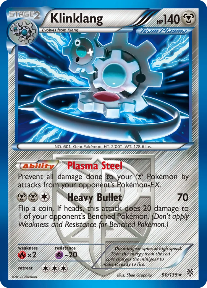 Klinklang #90 Plasma Storm Pokemon card