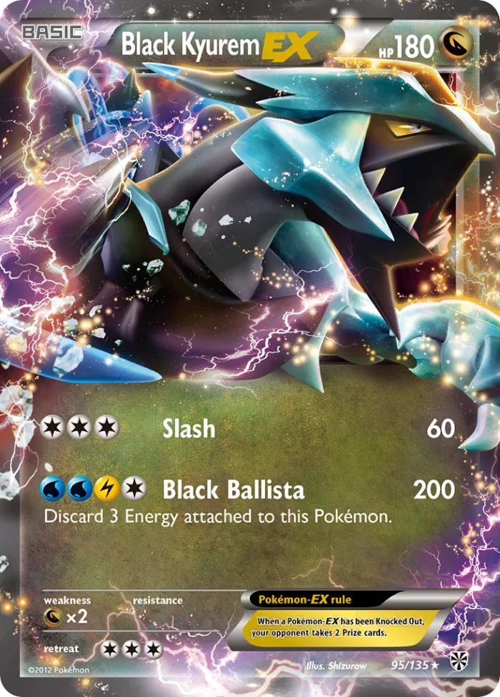 Black Kyurem-EX #95 Plasma Storm Pokemon card