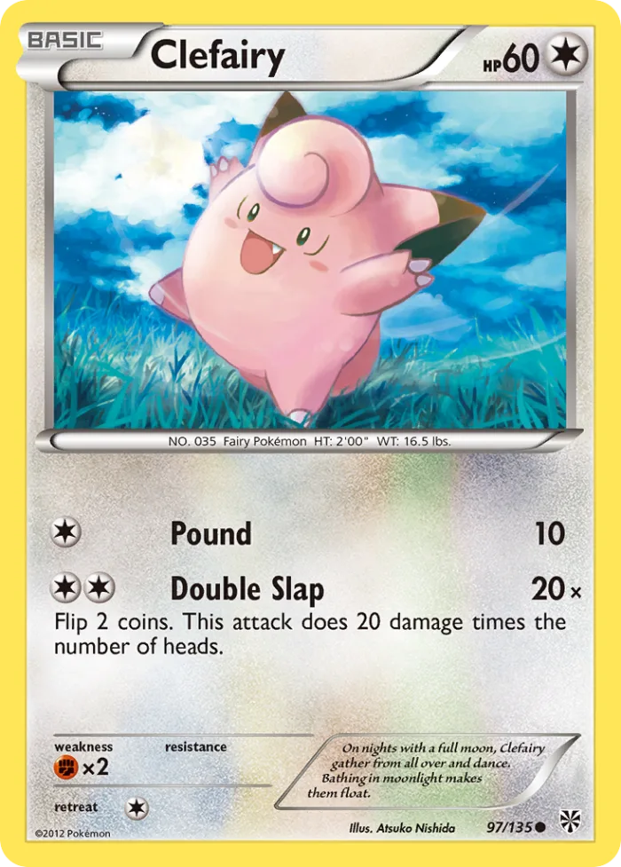 Clefairy #97 Plasma Storm Pokemon card