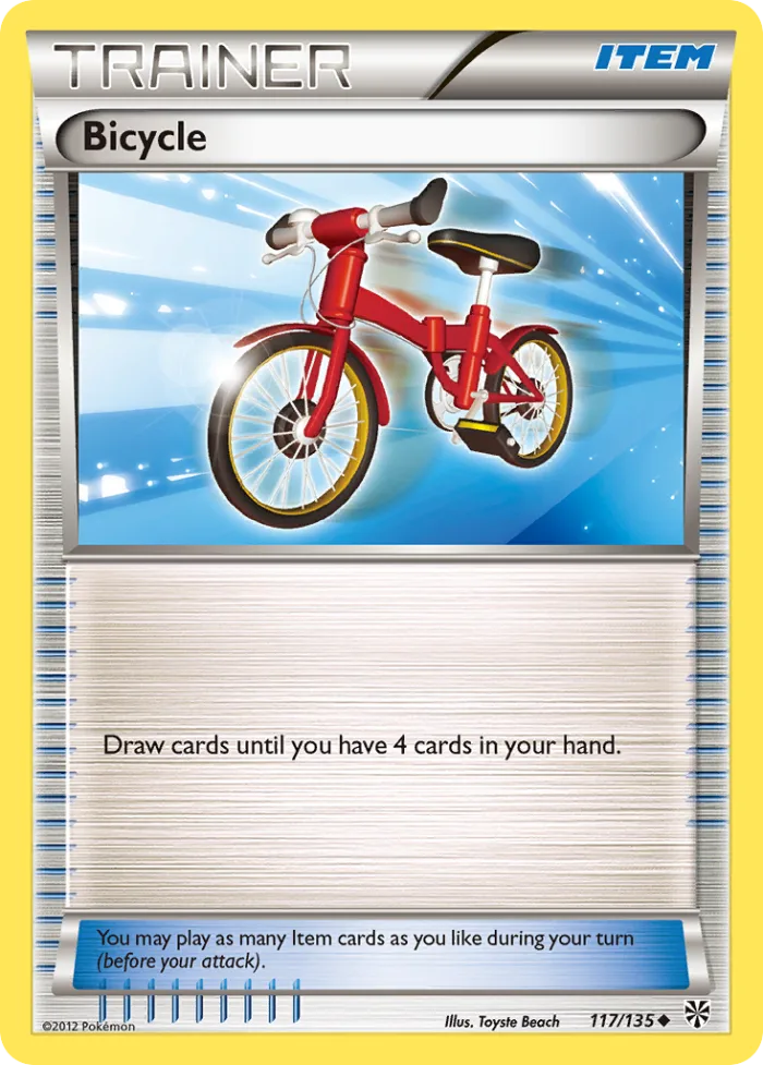 Bicycle #117 Plasma Storm Pokemon card