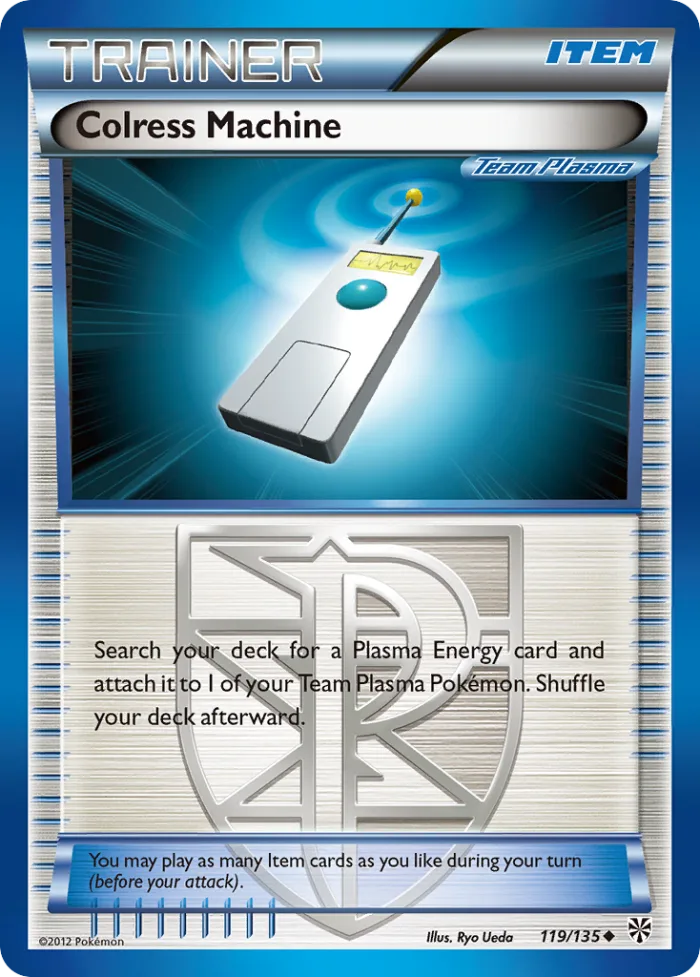 Colress Machine #119 Plasma Storm Pokemon card