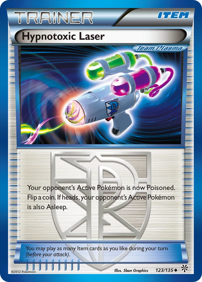 Hypnotoxic Laser #123 Plasma Storm Pokemon card