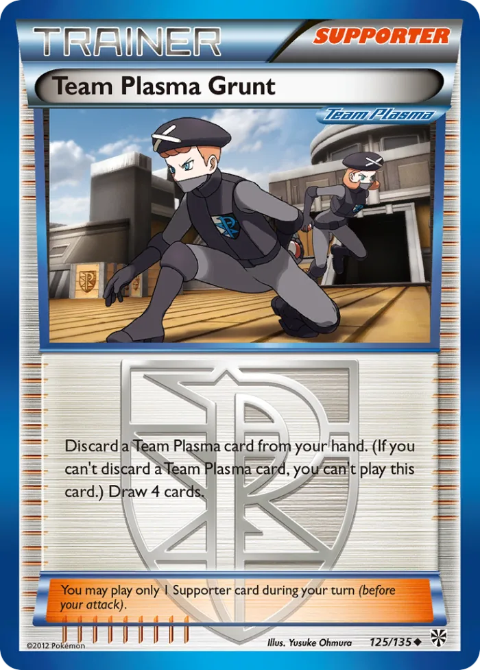 Team Plasma Grunt #125 Plasma Storm Pokemon card
