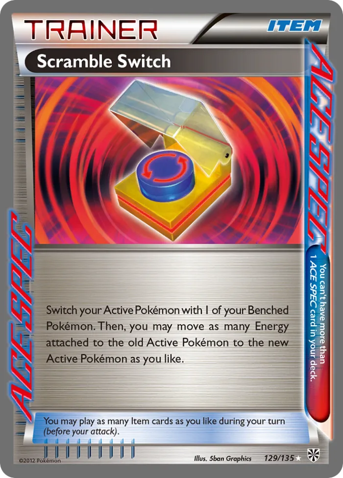 Scramble Switch #129 Plasma Storm Pokemon card