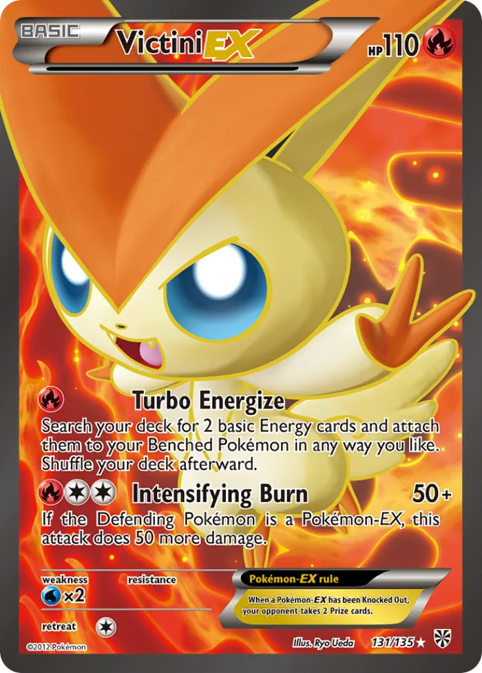 Victini-EX #131 Plasma Storm Pokemon card