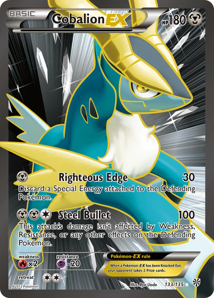 Cobalion-EX #133 Plasma Storm Pokemon card