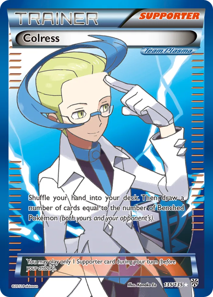Colress #135 Plasma Storm Pokemon card