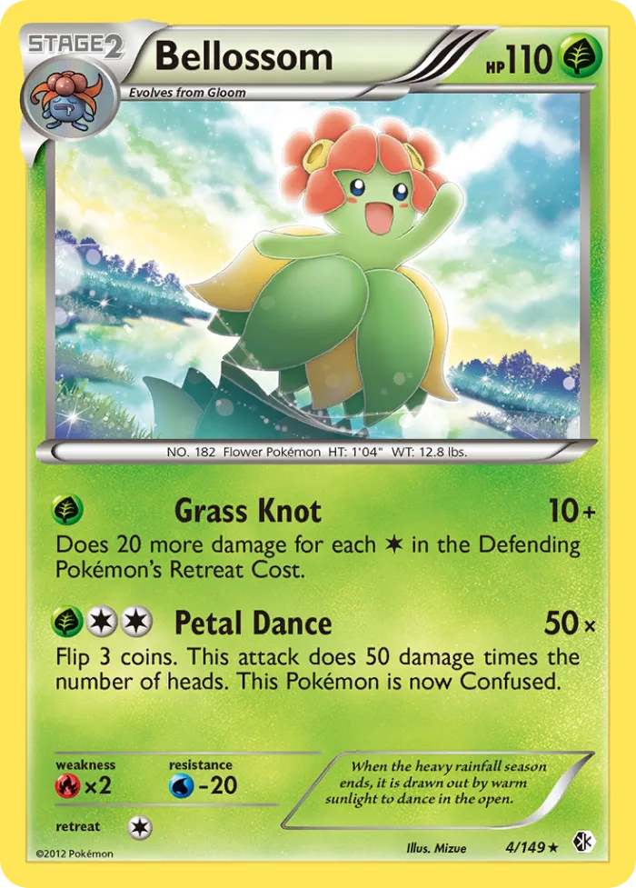 Bellossom #4 Boundaries Crossed Pokemon card