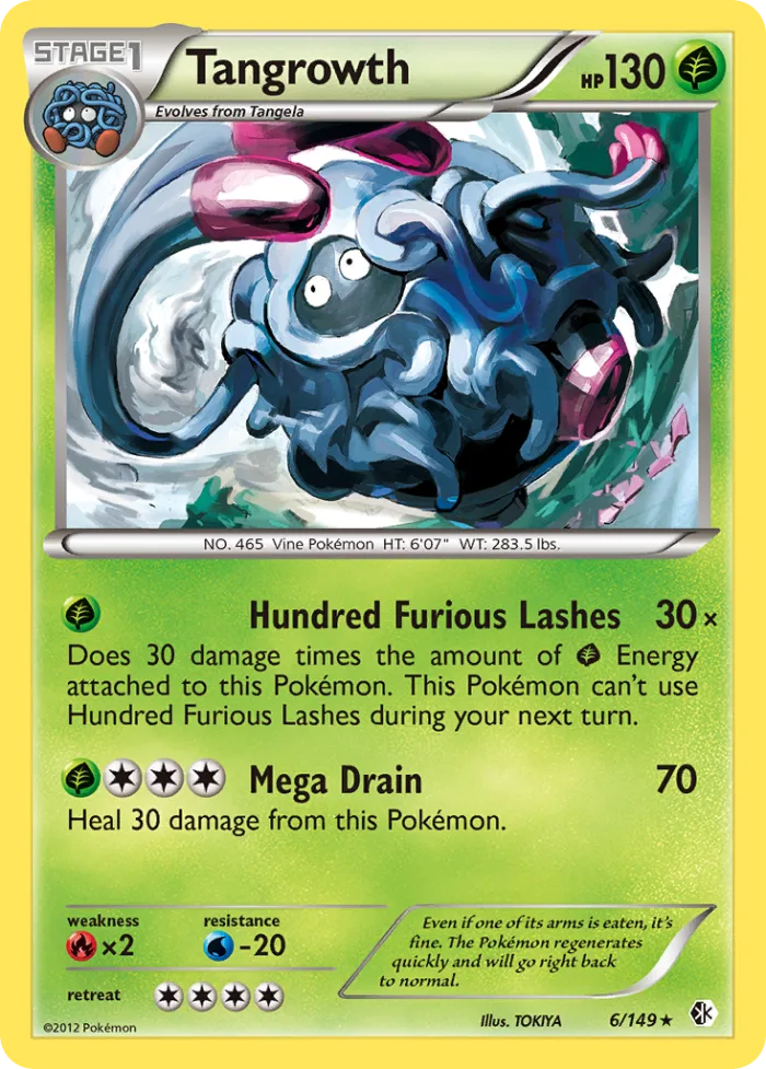 Tangrowth #6 Boundaries Crossed Pokemon card