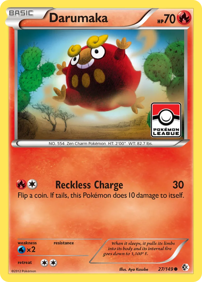 Darumaka #27 Boundaries Crossed Pokemon card