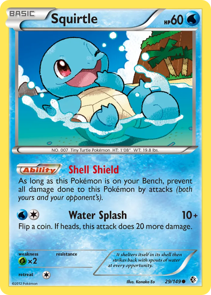 Squirtle #29 Boundaries Crossed Pokemon card