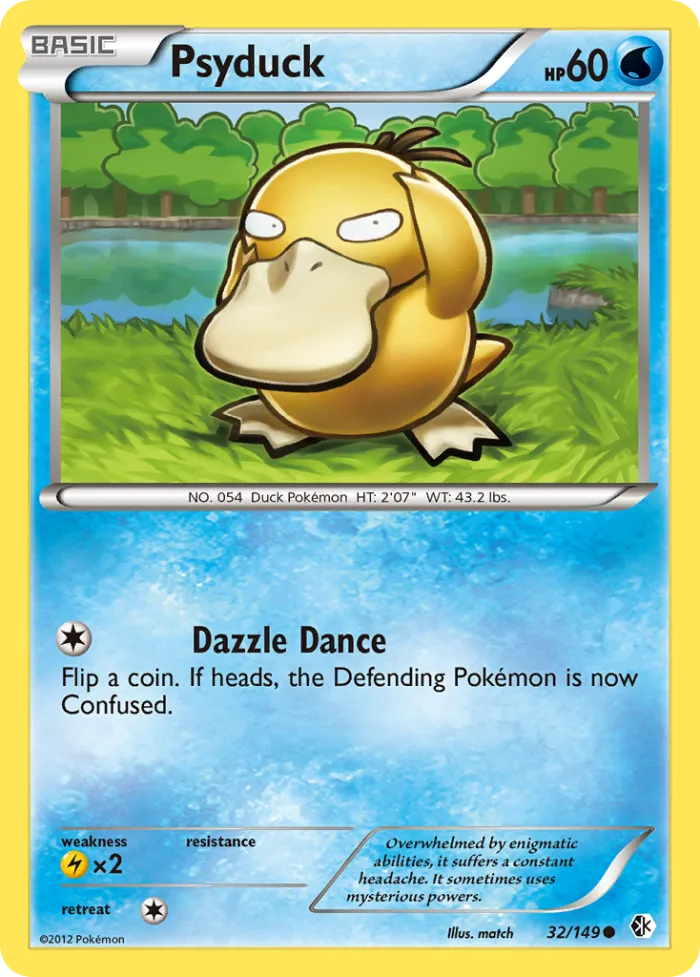Psyduck #32 Boundaries Crossed Pokemon card