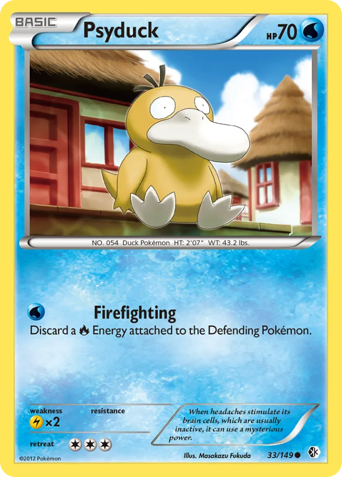Psyduck #33 Boundaries Crossed Pokemon card