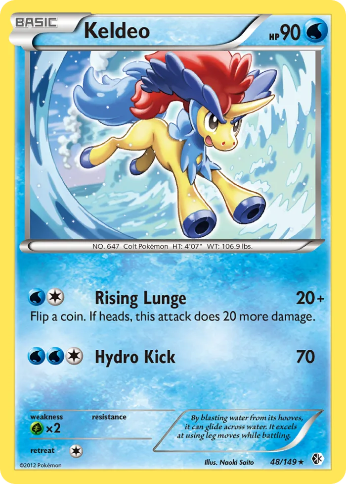 Keldeo #48 Boundaries Crossed Pokemon card