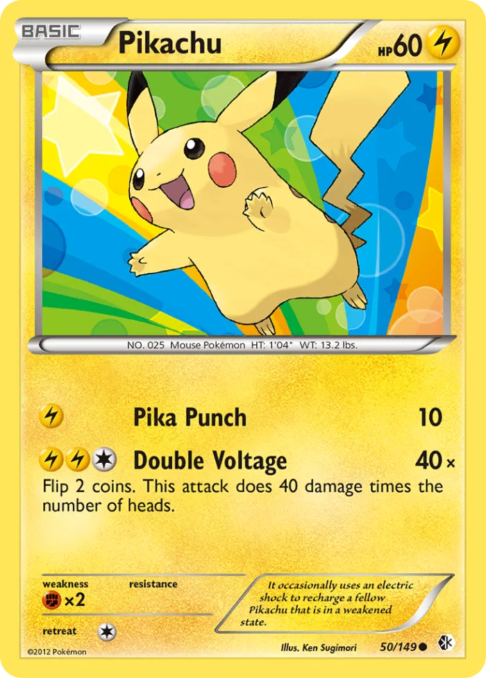 Pikachu #50 Boundaries Crossed Pokemon card