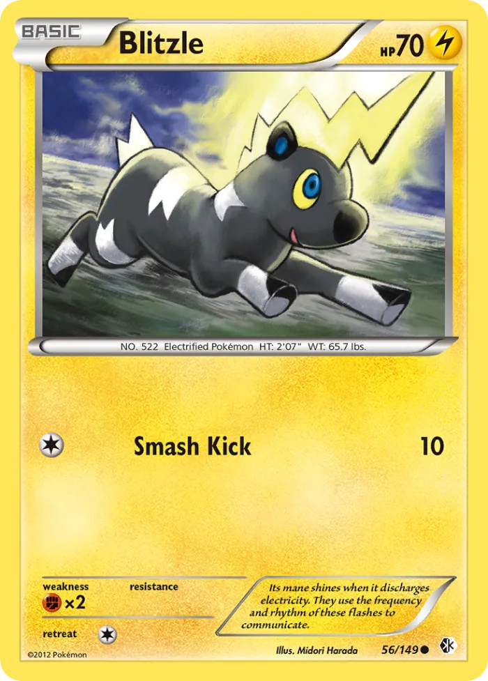 Blitzle #56 Boundaries Crossed Pokemon card