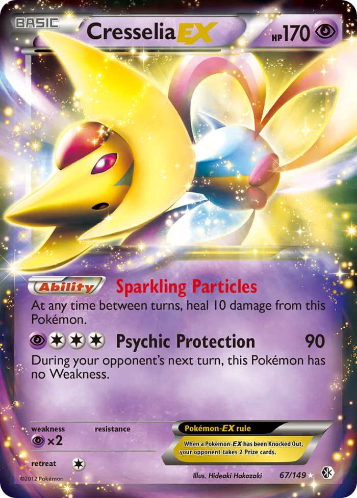 Cresselia-EX #67 Boundaries Crossed Pokemon card