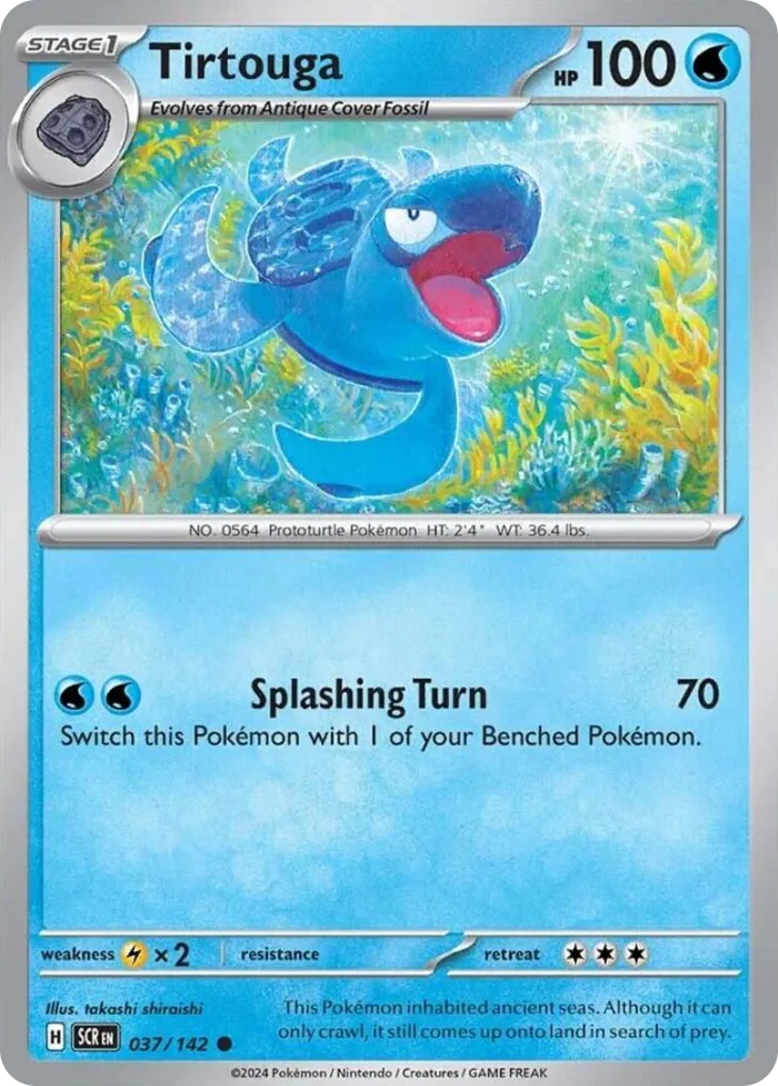 Tirtouga #37 Stellar Crown Pokemon card