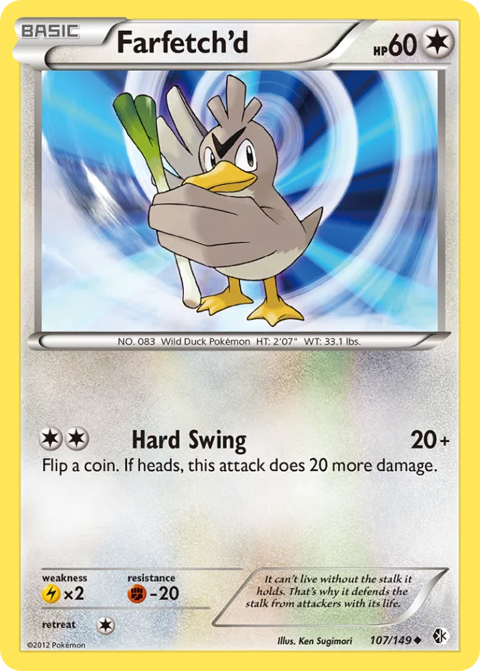Farfetch'd #107 Boundaries Crossed Pokemon card